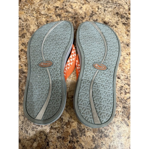 Chaco Womens Flip Flops 6 Gray Z Classic Trail Sport Thong Summer Slides Sandals - Picture 6 of 8